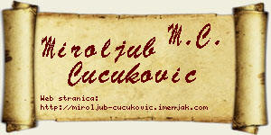 Miroljub Čučuković vizit kartica